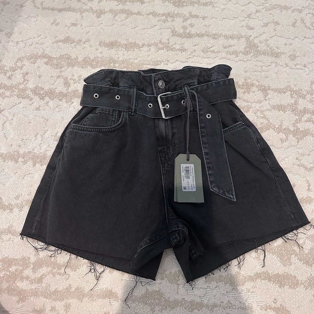 All saints Hannah paper bag shorts